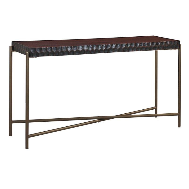 World Interiors Vallarta 58" Console Table in Two Tone image number 0