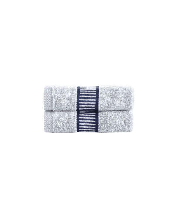 Brooks Brothers Fancy Border 2 pcs Wash Towels