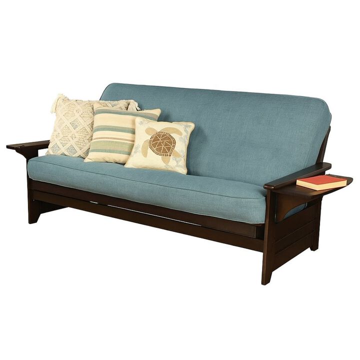 Phoenix Frame-Espresso Finish-Linen Aqua Mattress