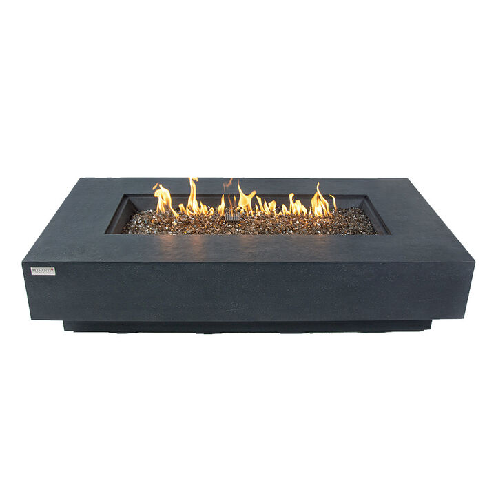 Elementi Concrete Outdoor Fire Pit Table with Lid