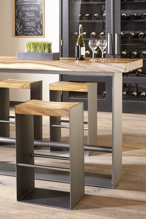 Iron Frame Bar Table