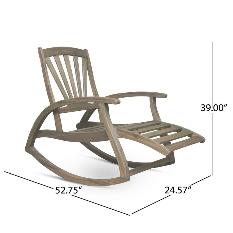 Merax Outdoor Patio Recliner Rocking Chair