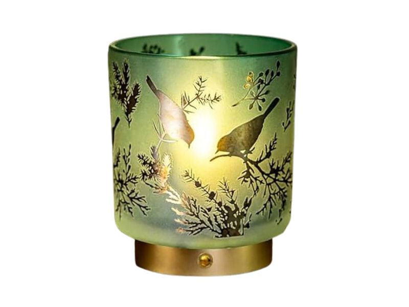 Rechargeable Cordless Dimmable Glass Table Lamp For Bathroom Entryway image number 0