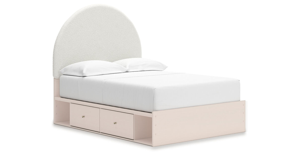 Wistenpine Full Upholstered Panel Bed with Storage