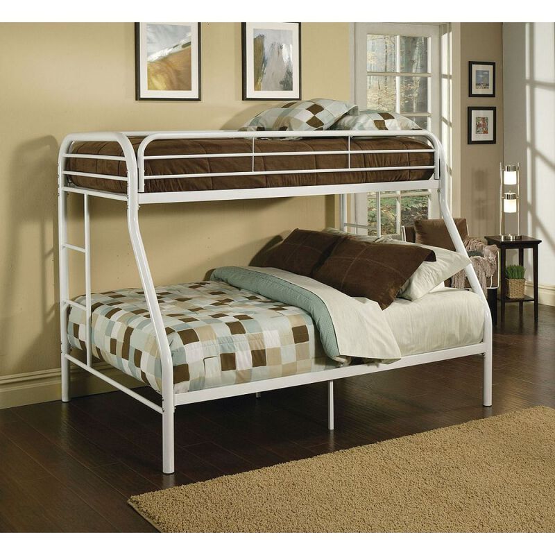 Tritan Bunk Bed (Twin/Full) in White image number 6