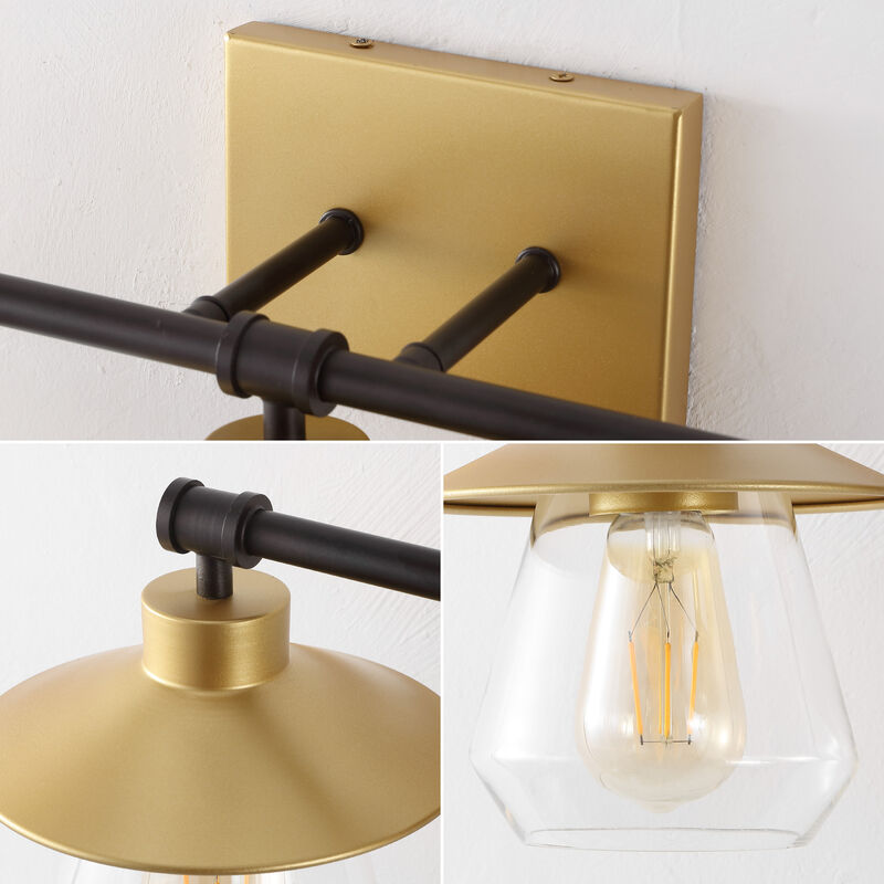 Avalon 26" 3-Light Farmhouse Cottage Vanity Light with Bathroom Hardware Accessory 5-Piece Set