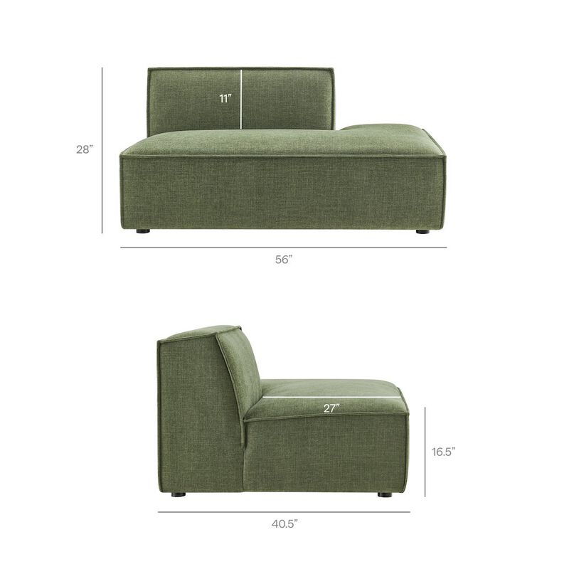 Restore 2-Piece Performance Fabric Upholstered Modular Loveseat image number 3