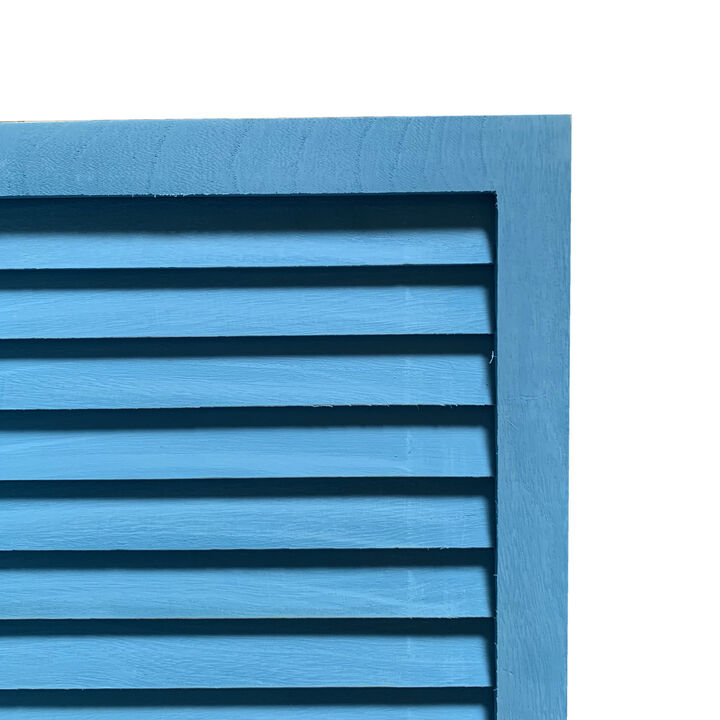Decorative Wood Shutter Screen for Privacy and Stylish Room Division
