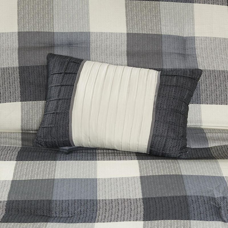 Belen Kox Grey Buffalo Plaid Comforter Set, Belen Kox