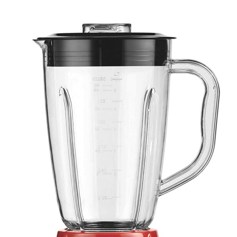 Brentwood 12 Speed Blender with Plastic Jar in Red
