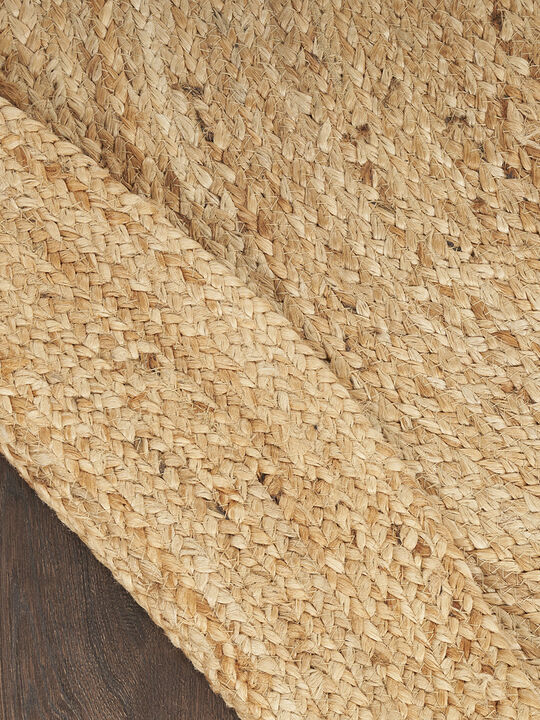 Natural Jute NJT03 Natural 4' x Round Rug