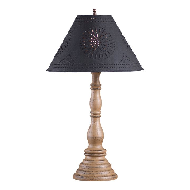 Davenport Lamp In Americana Pearwood With Shade