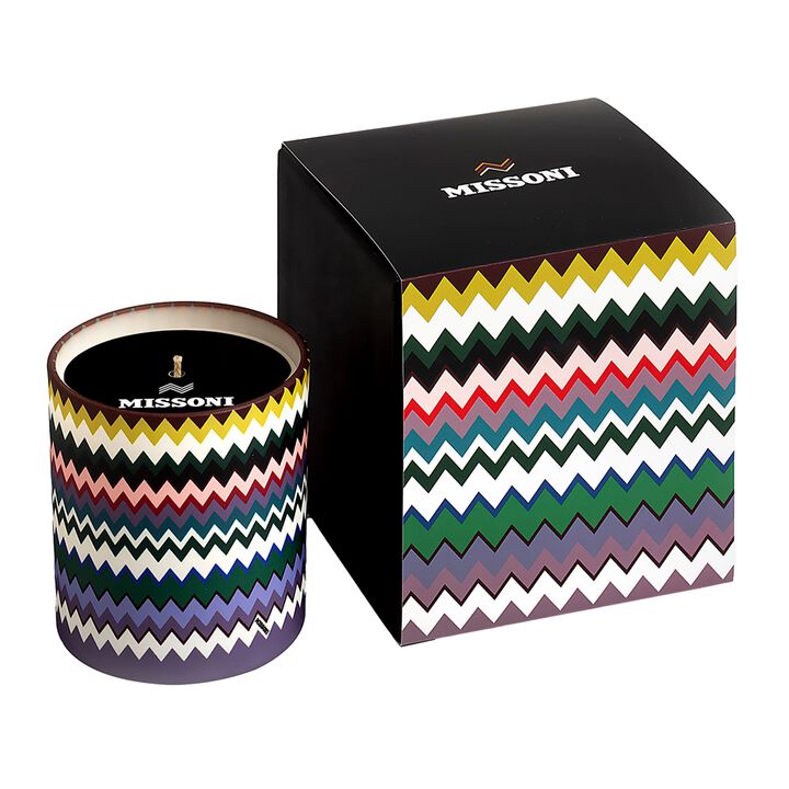 Scented Candle MICRO ZIG ZAG, diam. 3.3", H 3.5"