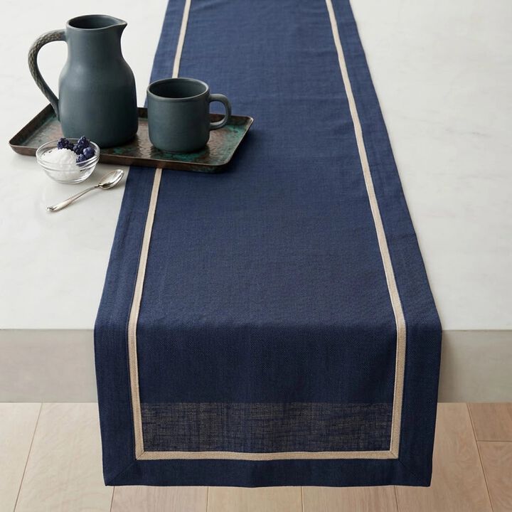 Linen Table Runner for Dining Table, Holiday and Everyday Table Decor - Kensington