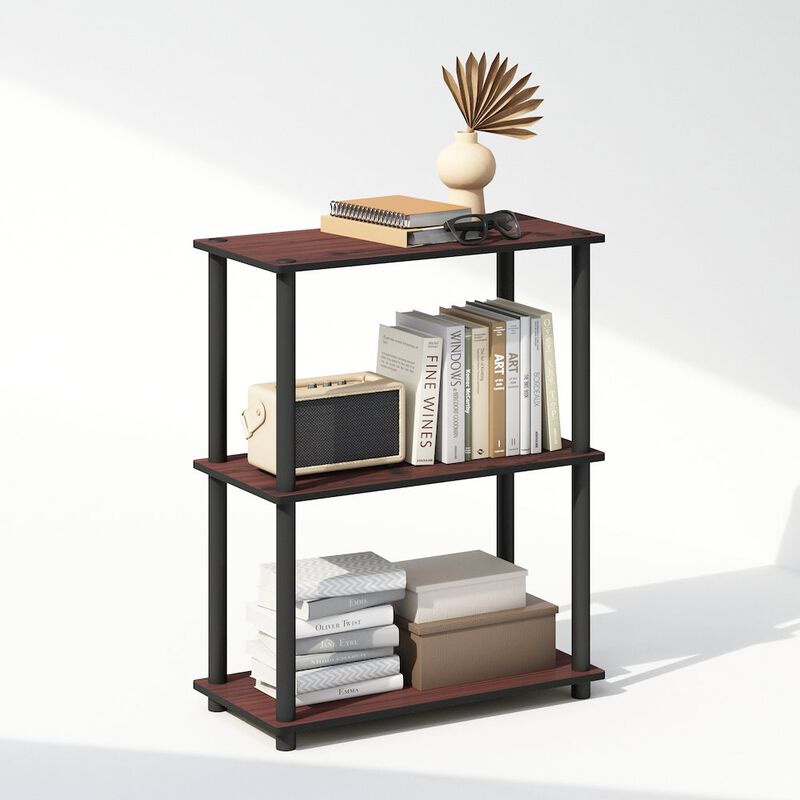 Turn-N-Tube 3-Tier Multipurpose Compact Display Rack, Shelving Unit, Bookcase
