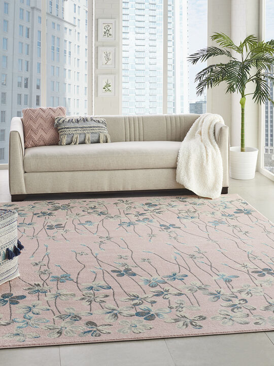 Tranquil TRA04 Pink 8'10" x 11'10" Rug