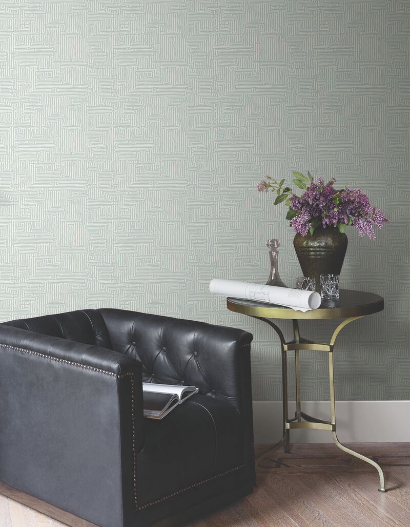 Passages Blue Wallpaper (Double Roll) image number 5