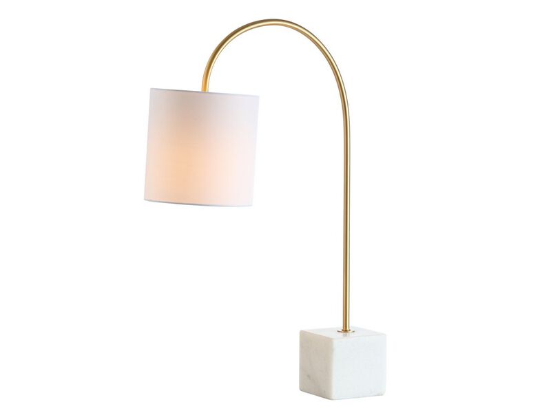 Fisher Marble/Brass LED Table Lamp