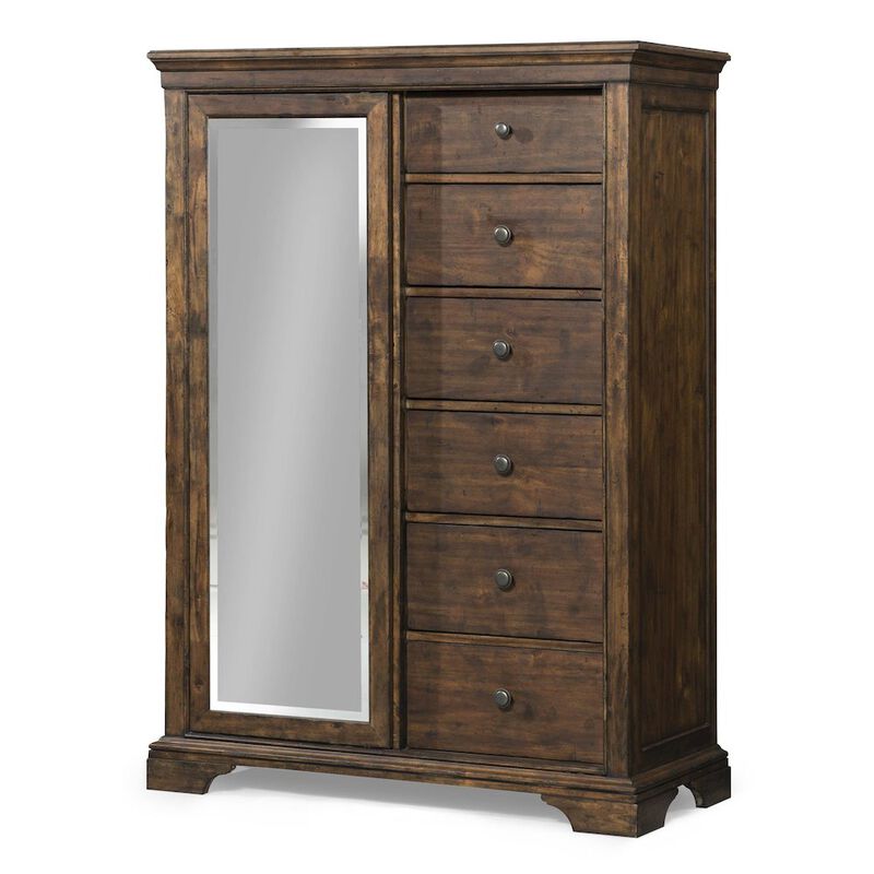 Legacy Classic Trisha Yearwood Home Tulsa Door Chest (sliding mirror, 6 drawers, 3 shelves)