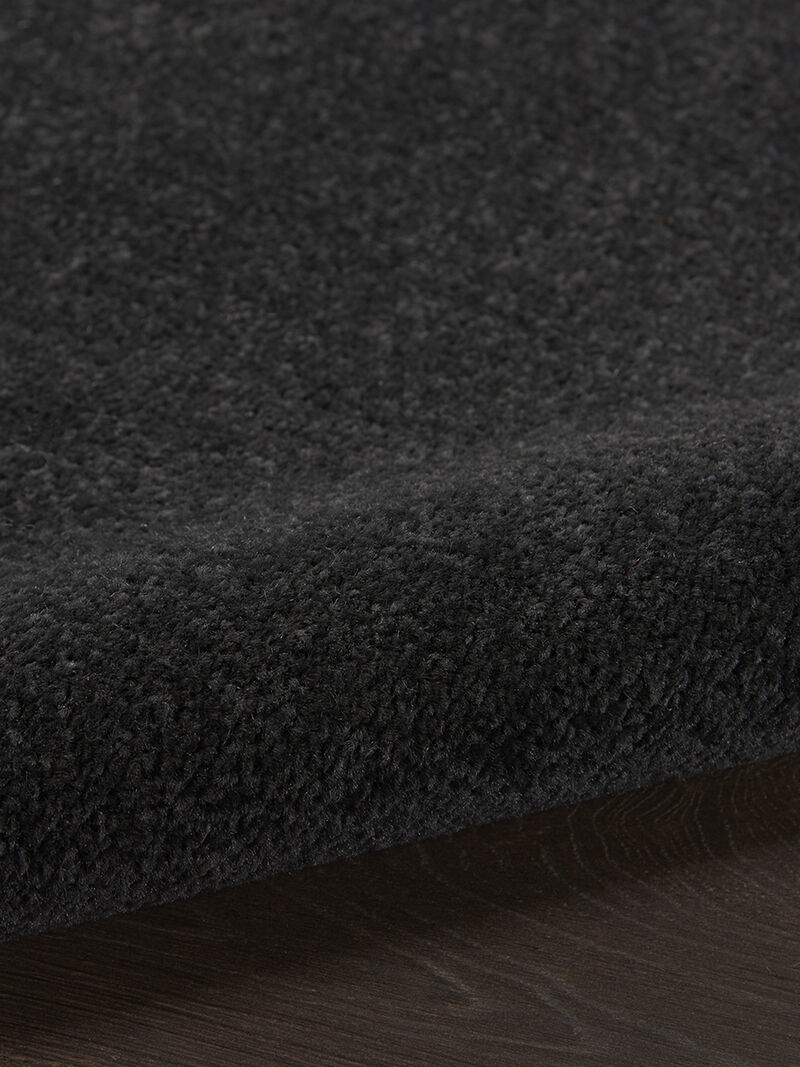 Nourison Essentials NRE01 Black 2'2" x 7'6" Rug image number 4