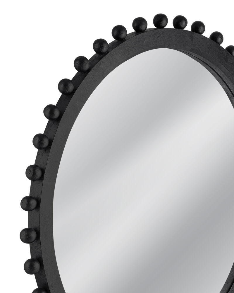 Round Renn Wall Mirror in Black