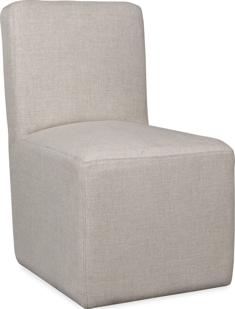 Liv Fully Upholstered Dining Chair in Natural Linen - Set of 2 image number 1