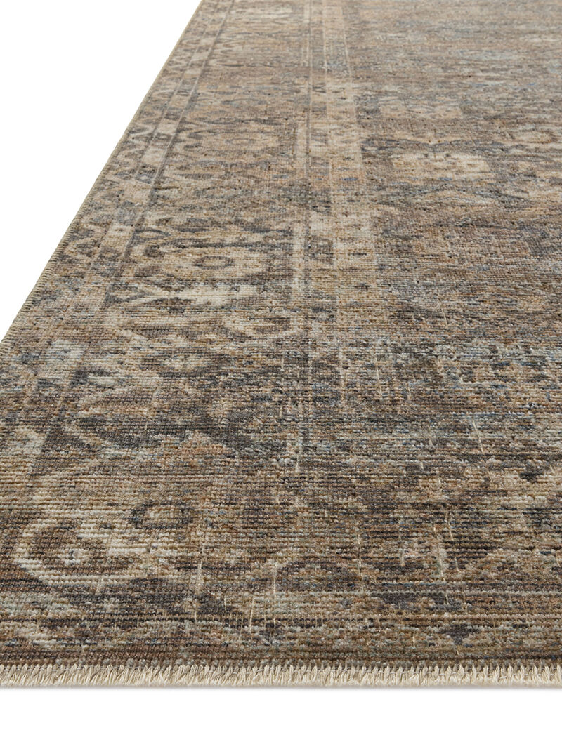 Heritage HER-07 Mocha / Denim 18" x 18" Sample Rug by Patent Pending