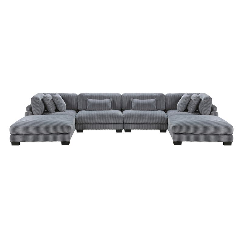 Traverse 4-Piece Sectional with Double Ottoman