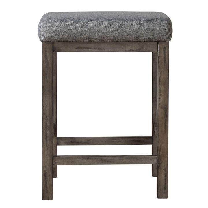 Liberty Furniture Hayden Way Upholstered Console Stool in Gray Wash