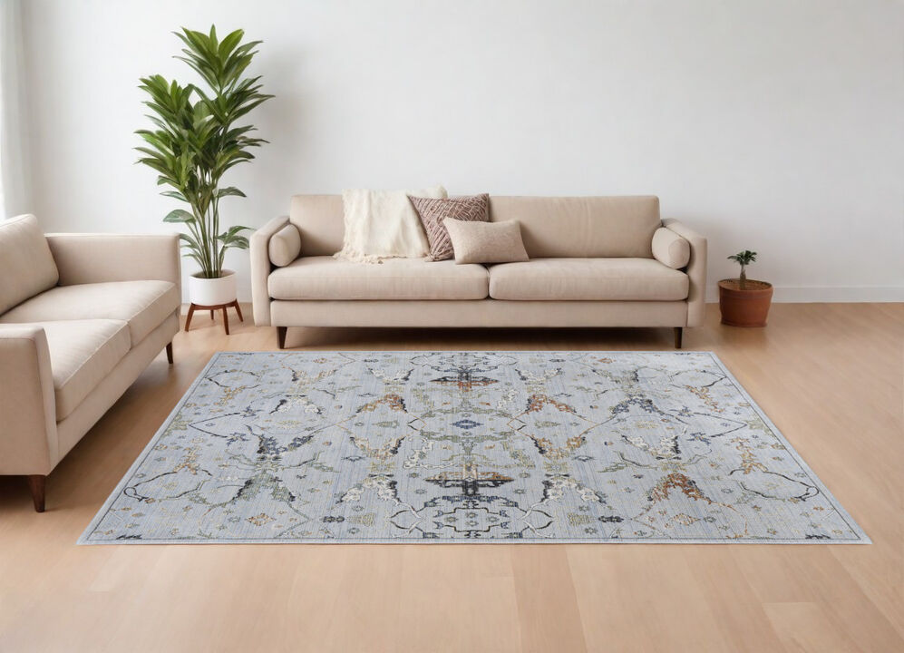 HomeRoots Floral Power Loom Area Rug