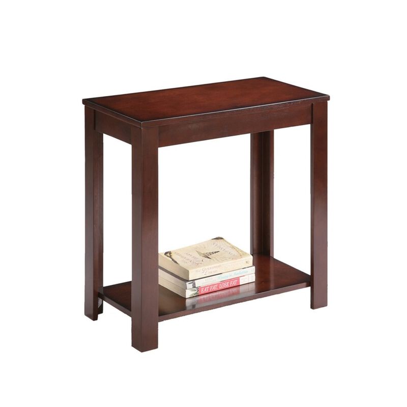 Modern End Table with Storage Shelf, Perfect for Living Room or Bedroom