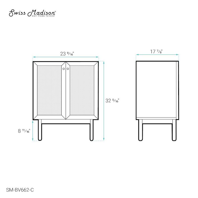 Classe 24" Bathroom Vanity in Oak Cabinet Only image number 4