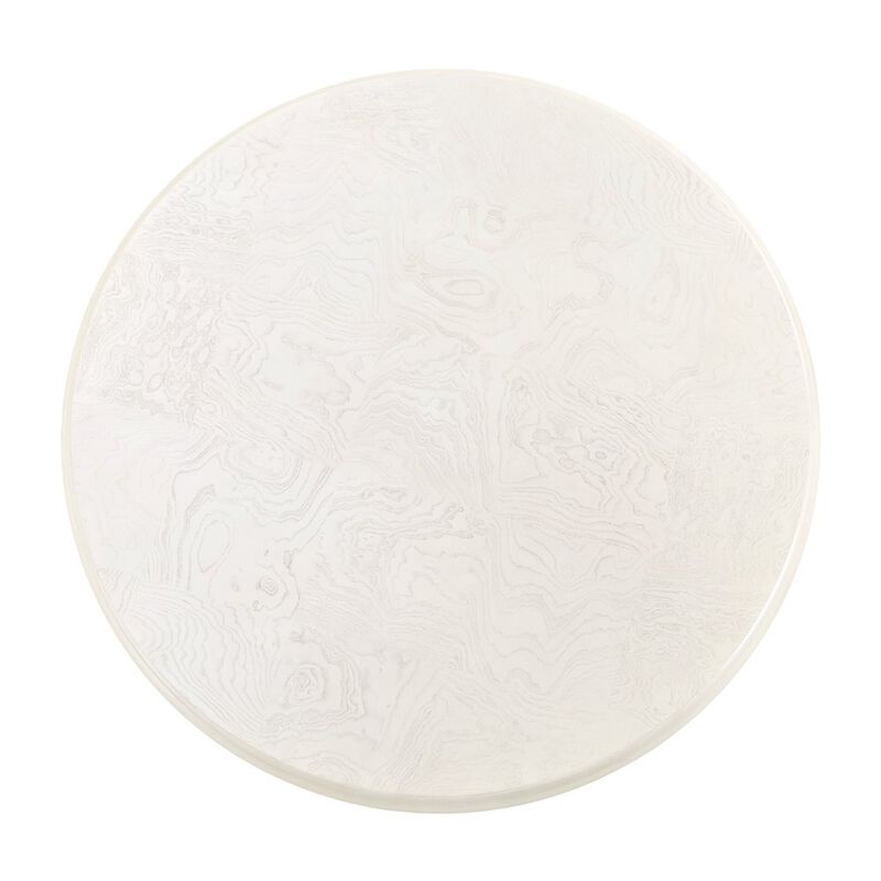 Michael Amini La Terrazza 54 Round Dining Table - Creamy Pearl