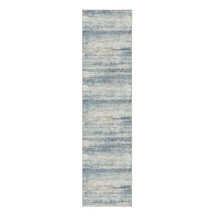 HomeRoots Abstract Washable Area Rug