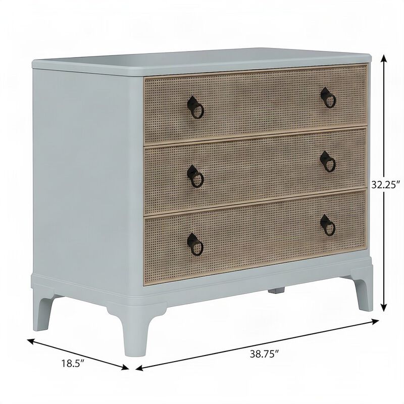 Rubberwood and Mindi Veneer Hall Chest image number 2