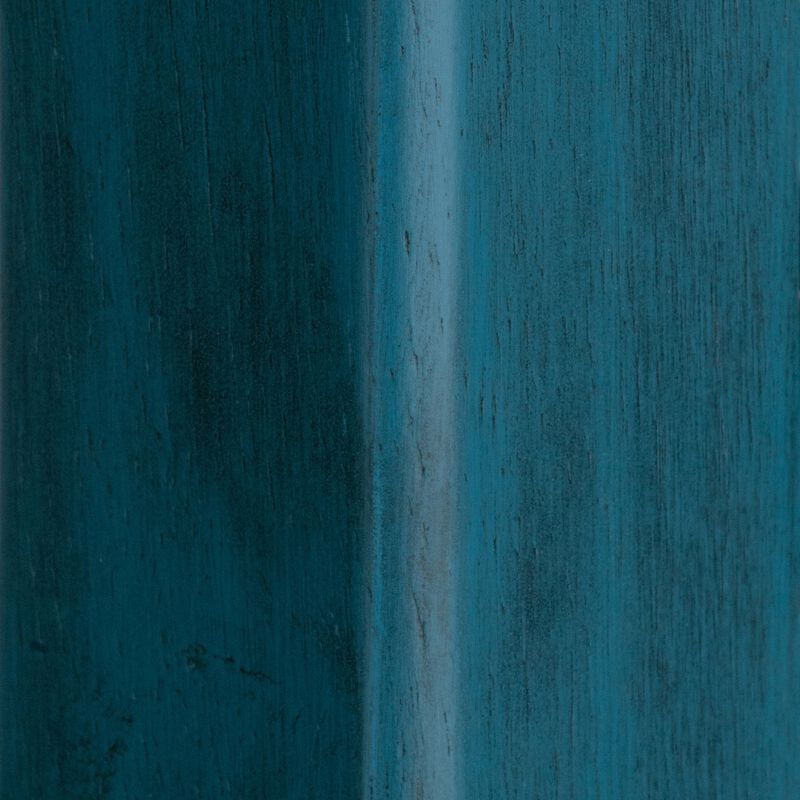 Winsome Wood Ivy Model Name Stool, Rustic Teal/Walnut 13.6x13.6x29.1