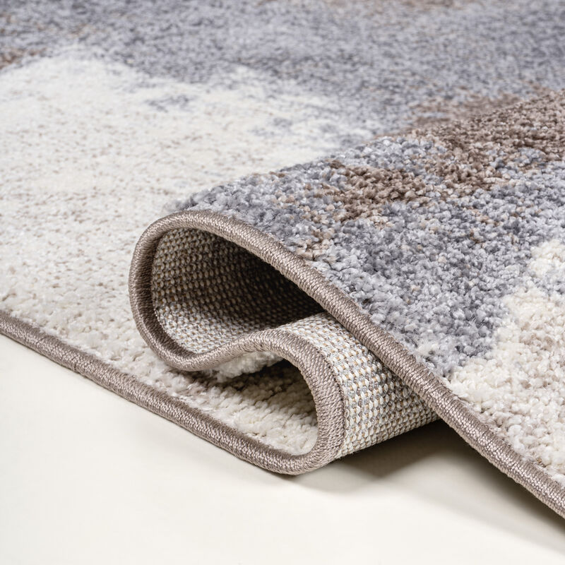 Zoe Contemporary Bohemian Abstract Marble Area Rug