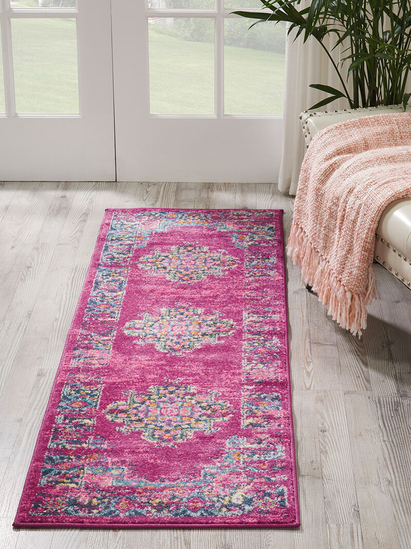 Passion PSN03 Fuchsia 1'10" x 2'10" Rug