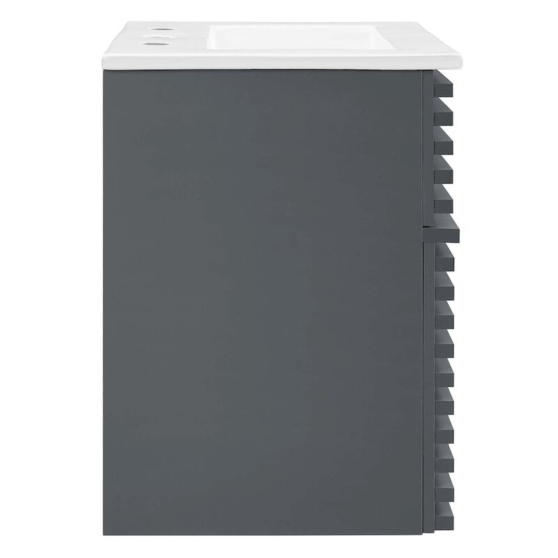 Render 18" Wall-Mount Bathroom Vanity image number 4