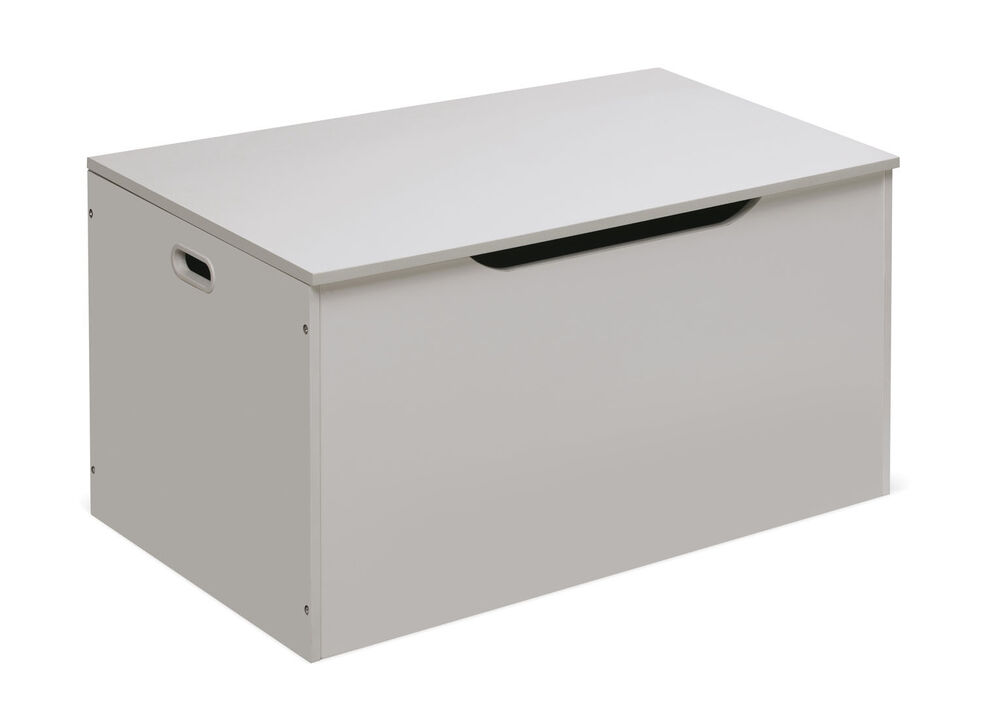 Badger Basket Co. Flat Bench Top Toy and Storage Box - White