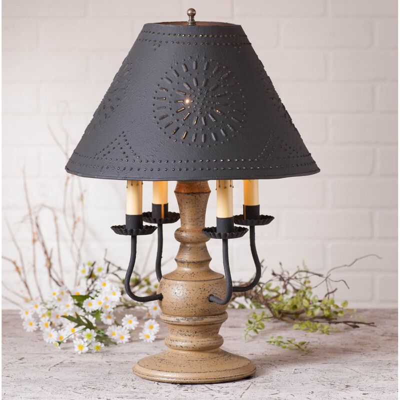 Cedar Creek Lamp In Americana Pearwood With Shade image number 1