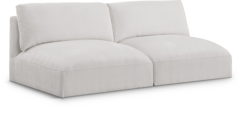 Meridian Furniture Ease Cream Polyester Fabric Modular Sofa image number 0