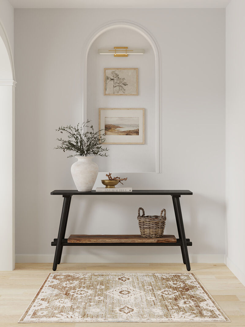 Astra Machine Washable ASW19 Copper 3'3" x 5' Rug