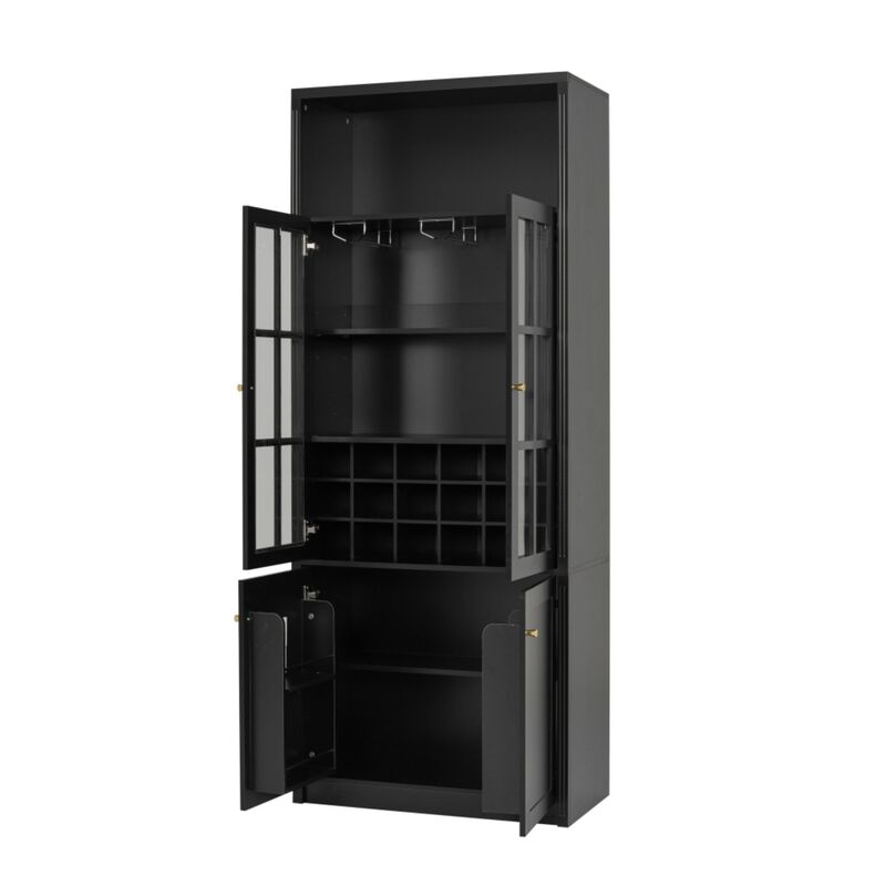 Ritci 78.74" Tall Wine Bar Cabinet image number 8