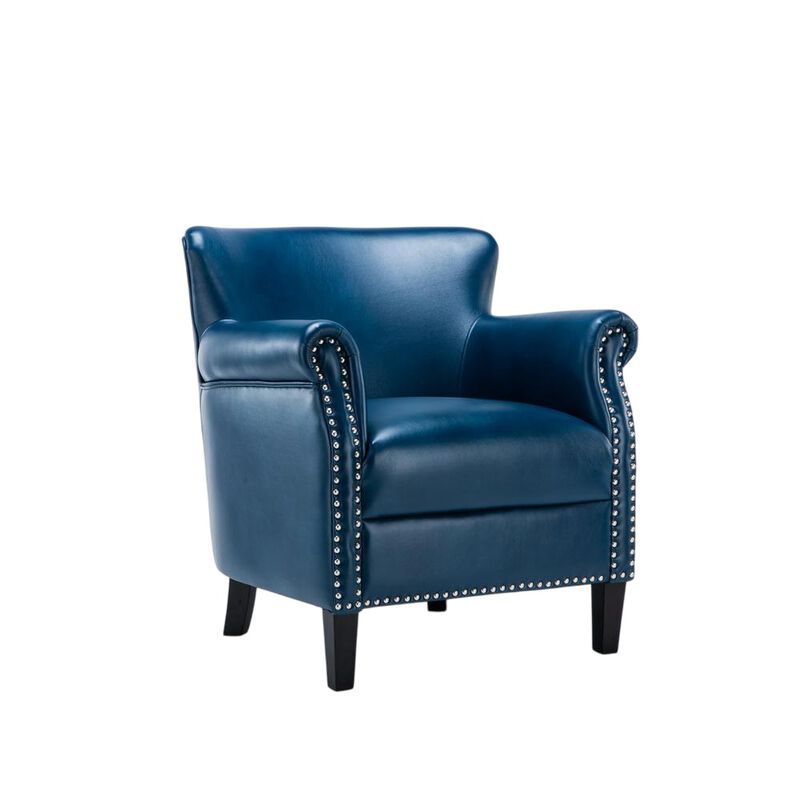 Comfort Pointe Holly Navy Blue Club Chair