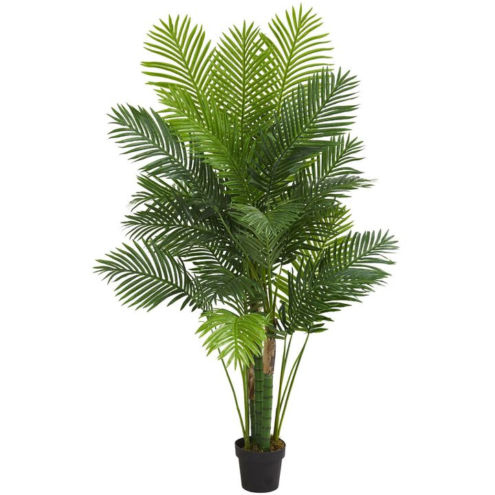 Nearly Natural 6-ft Hawaii Palm Artificial Tree