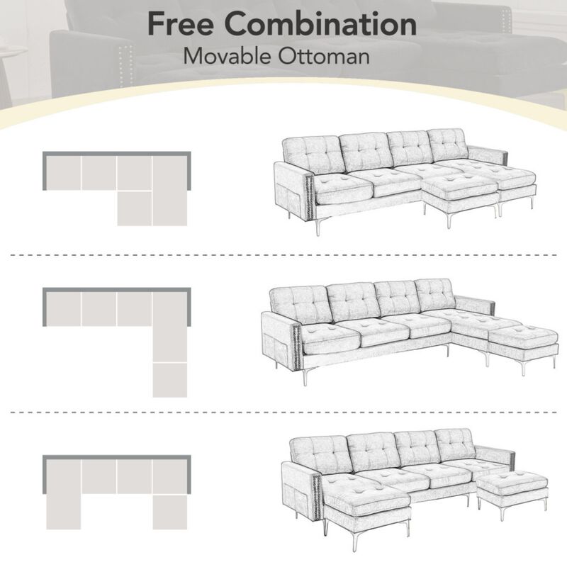 Celit U-Shape Sectional Sofa image number 5