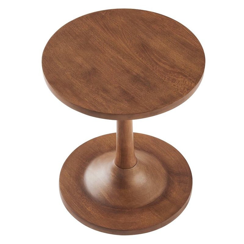 Lina Round Wood Side Table image number 4