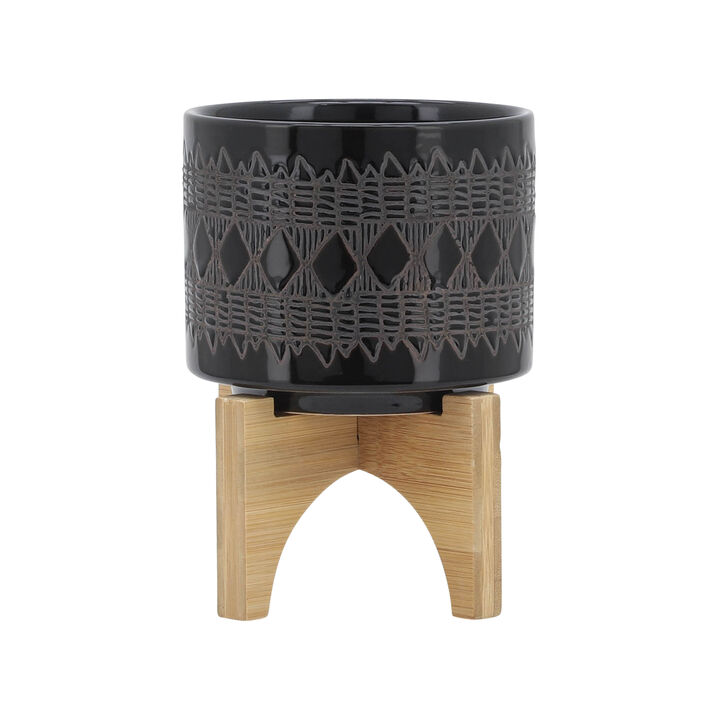 Ceramic 5" Aztec Planter