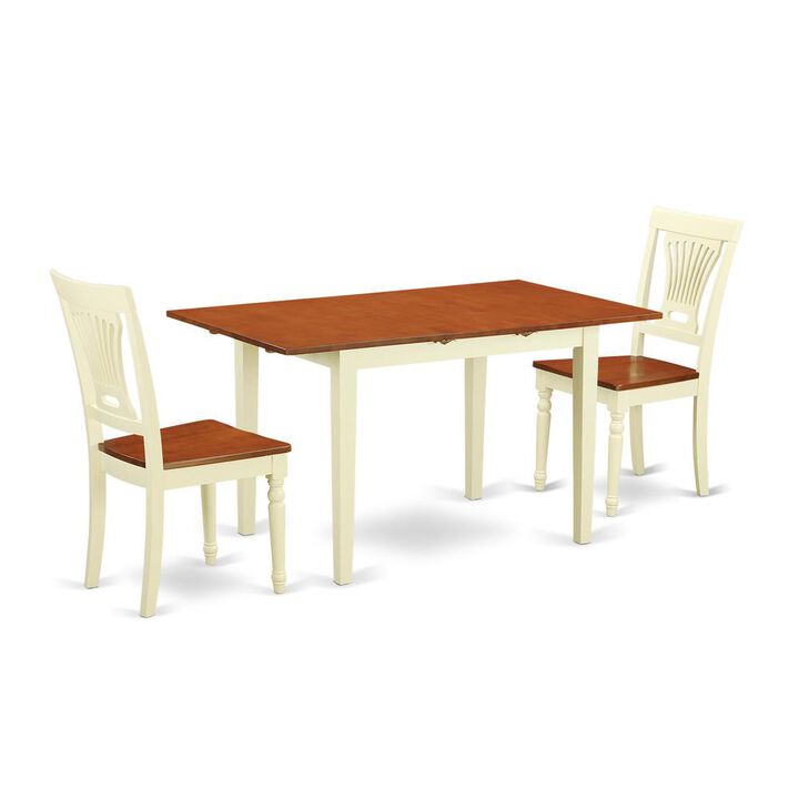 3 PcKitchen Table set-Dining Table and 2 Kitchen Chairs